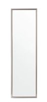 Full-Length Mirror with Stand, Floor Mirror, Silver Frame