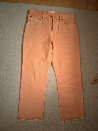 Damen Jeans Mango Havana Orange Grösse 36
