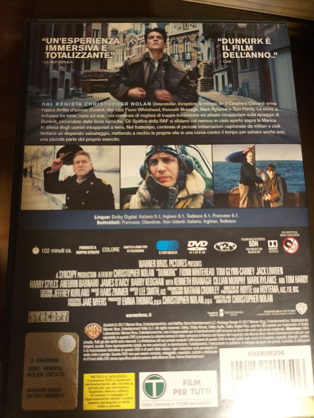 Tutti i DVDs: Dvd Dunkirk – Nuovo (secondo la descrizione) da Penthalaz venduto da fed_5ypc 1