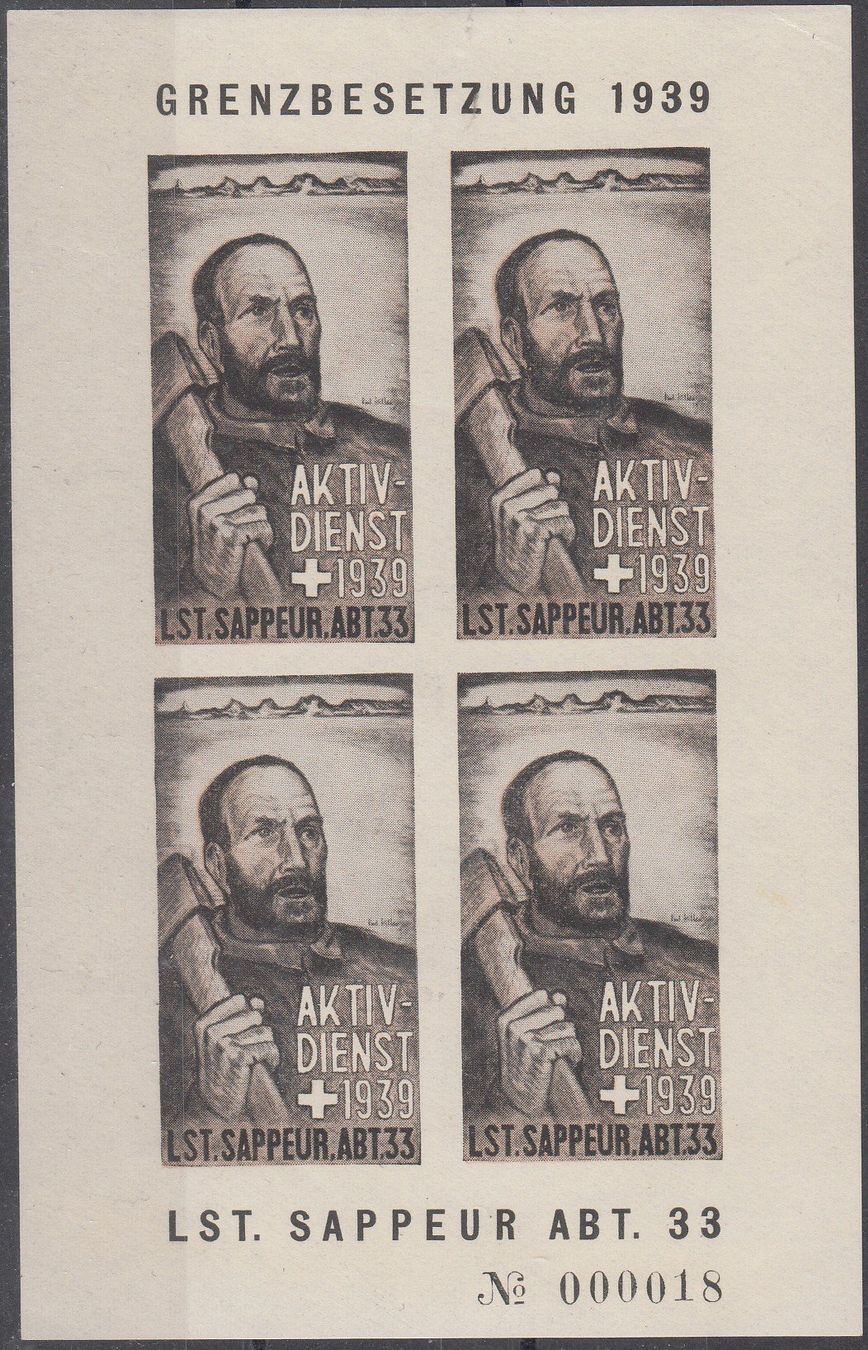 Tous les timbres: Sappeure 61/6** Lst.Sappeur.abt.33 Kat.50.- – D'occasion à Herrliberg par Lfrifda