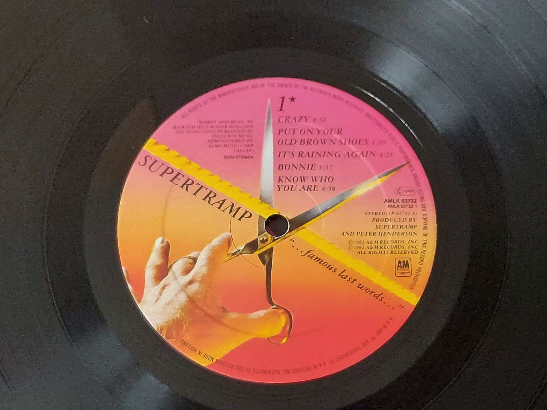 Dischi in vinile: LP - SUPERTRAMP - FAMOUS LAST WORDS – Usato da Steckborn venduto da Quo7 1