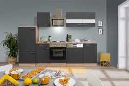 097 Küchenzeile Küchenblock 280cm E/SÄ/G - Küche Einbauküche