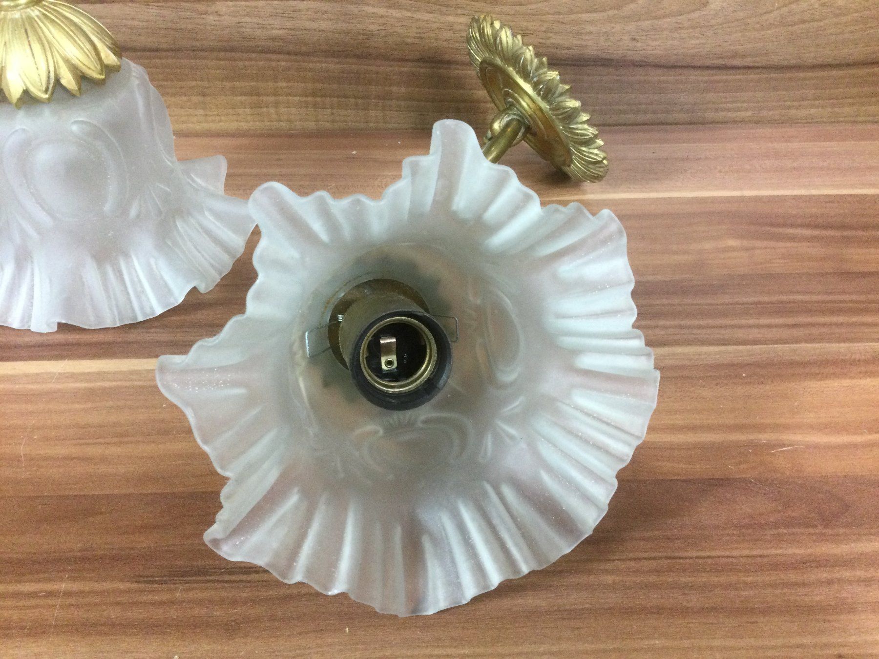 Lampes: Gebrauchte schöne Messing Wandlampen – D'occasion à Wangen SZ par kuriosum12 2