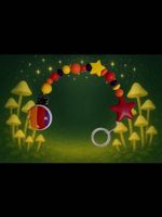 Silikon- Nuggikette bunt