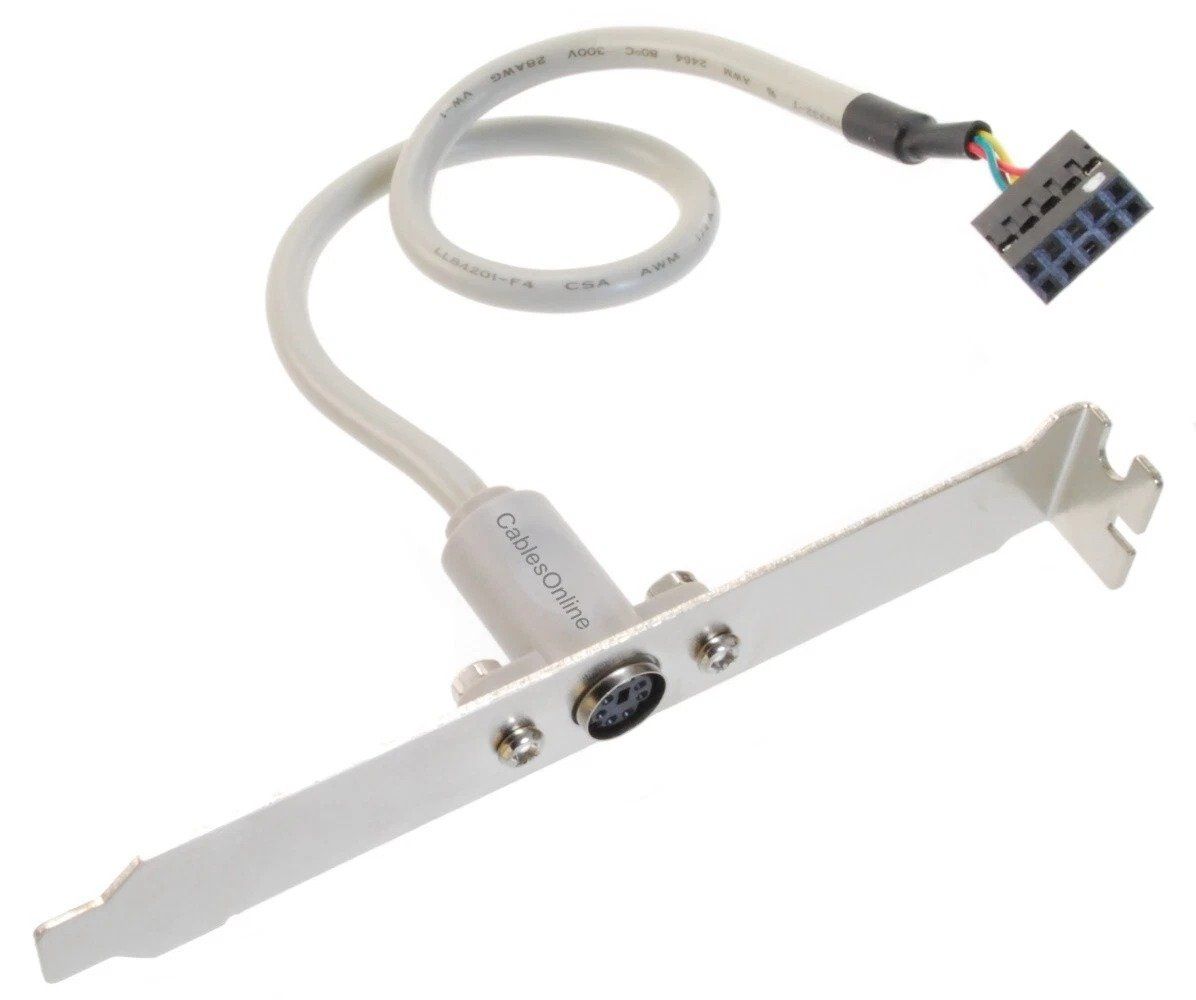 Unità & Adattatore: PS/2 Mini-DIN auf 2x5 IDC Adapter mit Slotblech – Nuovo e nell'imballaggio originale da Luc (Ayent) venduto da hom_zqq5