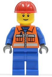 Lego Kit di costruzioni: Lego Minifigur "Construction Worker" (cty0009) – Nuovo (secondo la descrizione) da Winterthur venduto da Binboklem