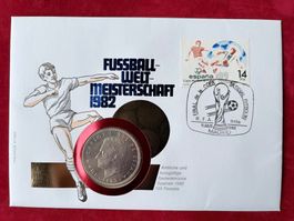 ESPAGNE - FOOTBALL WORLD CUP 1982 - 100 Pesetas 1980 - FDC