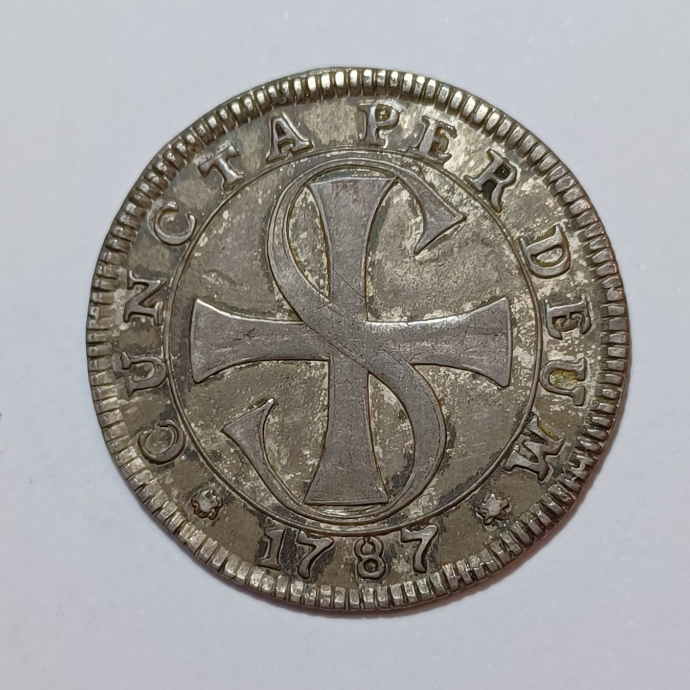 Tutti le monete: 20 Kreuzer 1787 Solothurn – Usato da Pfäffikon ZH venduto da Schweizer_Muenzen 1
