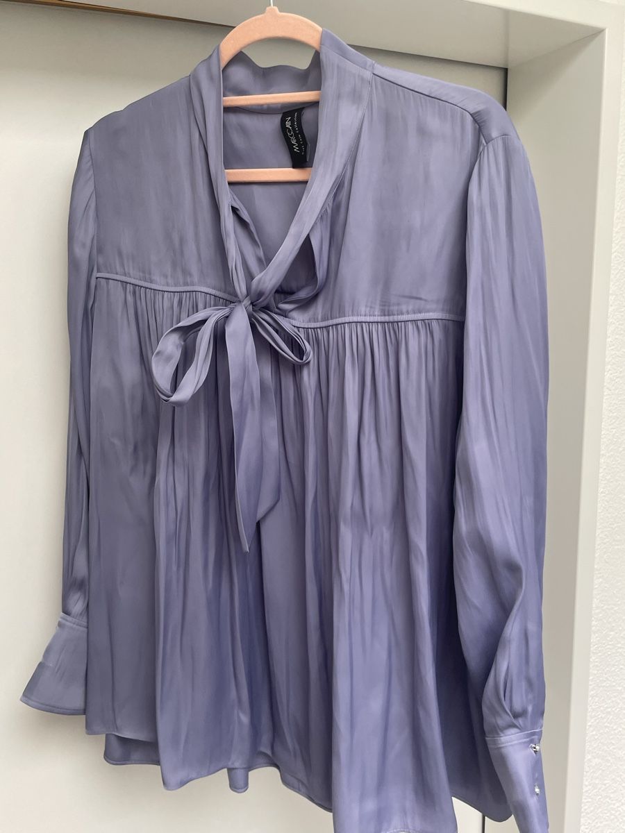 Marc Cain Blusen: Schluppenbluse Marc Cain Gr. 42 lila  – Neu (gemäss Beschreibung) aus Baar von mugi5813