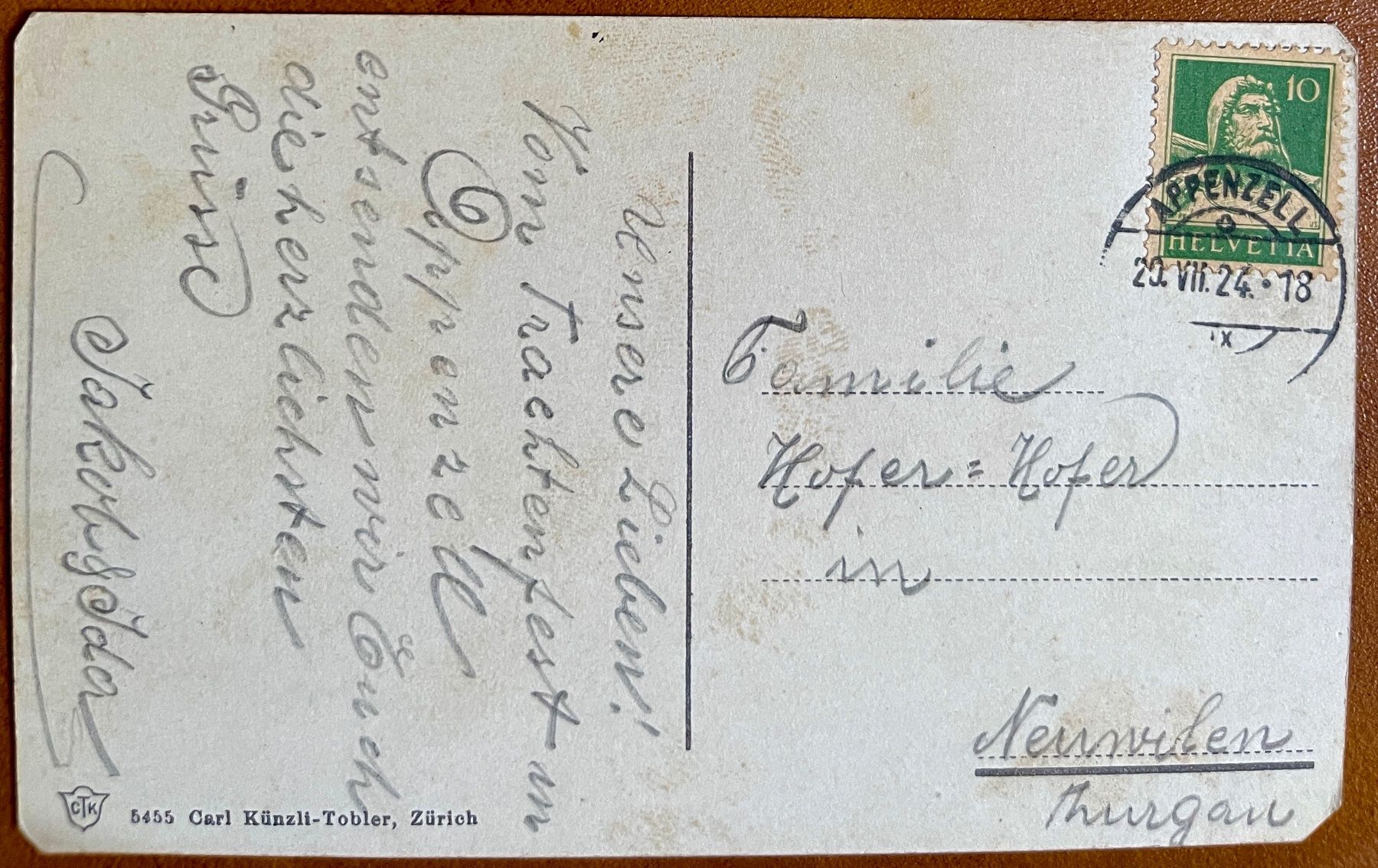 Cartoline postali: WEISSBAD - 1924 – Usato da Lutry venduto da Ediego 1