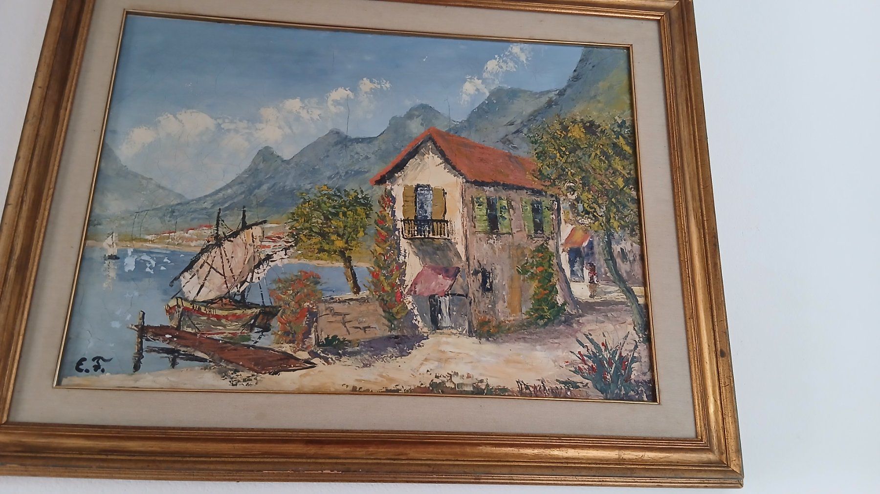 Gemälde: 2 Bilder Oel auf Leinwand – Gebraucht aus castagnola von Truchere 3