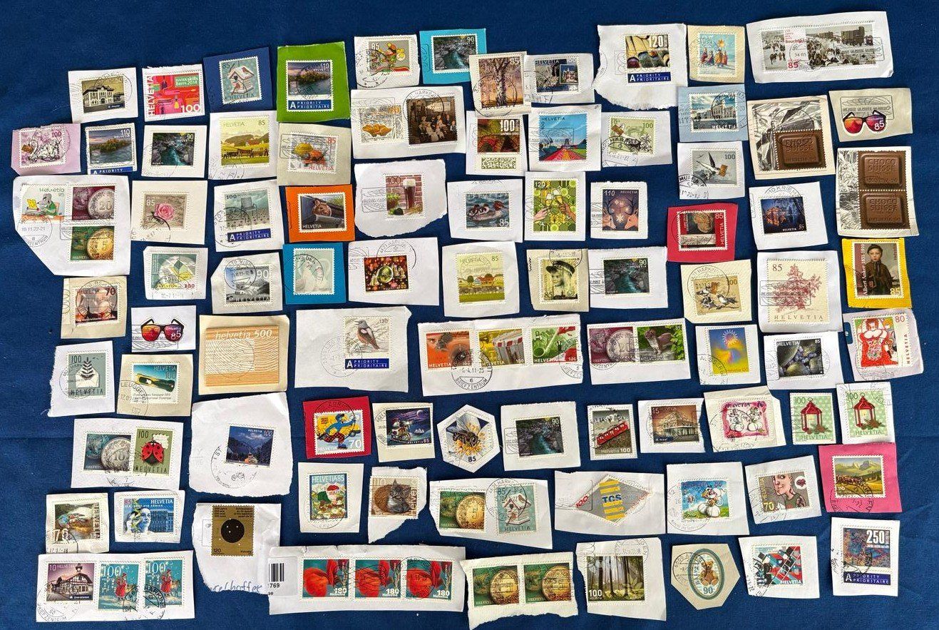 Tous les timbres: LOT SCHWEIZER BRIEFMARKEN – D'occasion à Ostermundigen par Wyatt-Earp