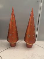 2  neue edle Deko Weihnachtsbäume 49 cm hoch