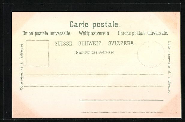 Cartoline postali: Litho Glarus, Ortsansicht mit Bergen – Usato da Berlin venduto da bartko-reher 1