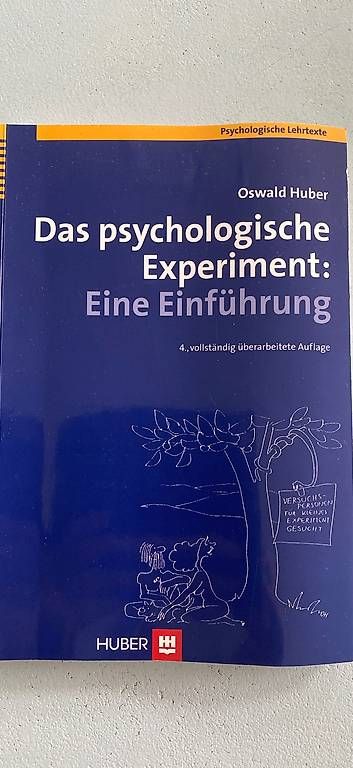 Libri: Das psychologische Experiment: Eine Einführung  – Usato da Ramlinsburg venduto da pau_ddg6