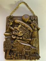 Fasnachtsplakette; Löchli-Tramper Littau 1984 (14 x 18 cm)