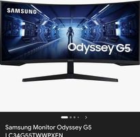 Samsung Odyssey G5 34" Curved Monitor 165 Hz  Luzern