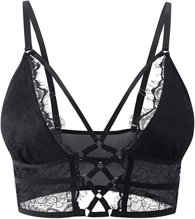 Damen Cami BH Criss Cross Crop Top Sexy Bralette Dessous L | Kaufen Auf ...