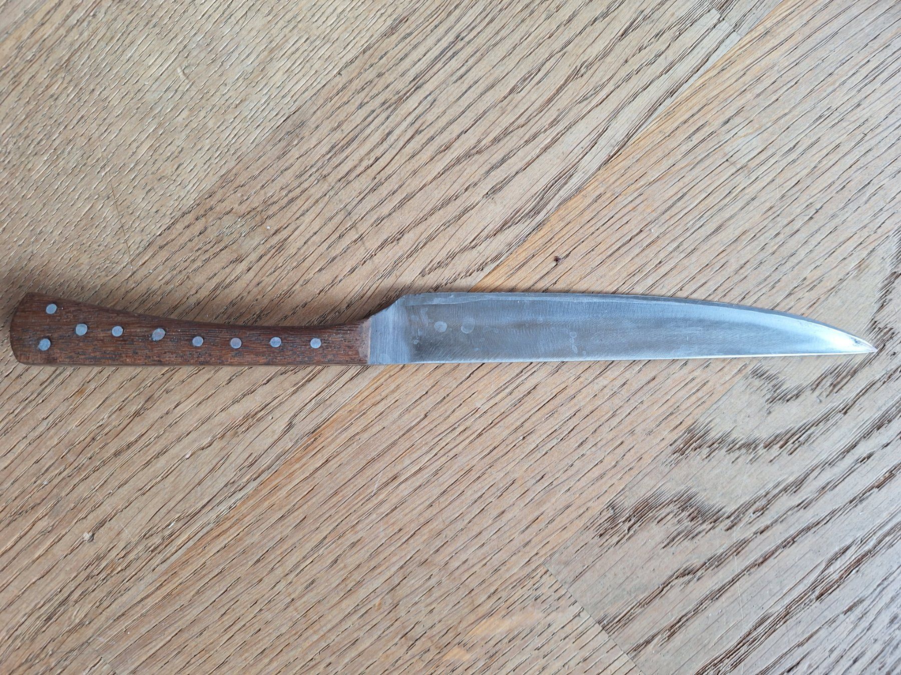 Posate: Handangefertigtes Messer mit Lederscheide – Usato da Walliswil b.Wangen venduto da quirlat 7
