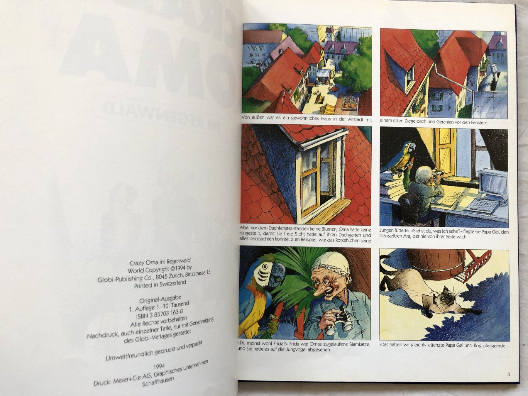 Libri: Crazy Oma im Regenwald - Globi Verlag – Usato da Schaffhausen venduto da durruti 2