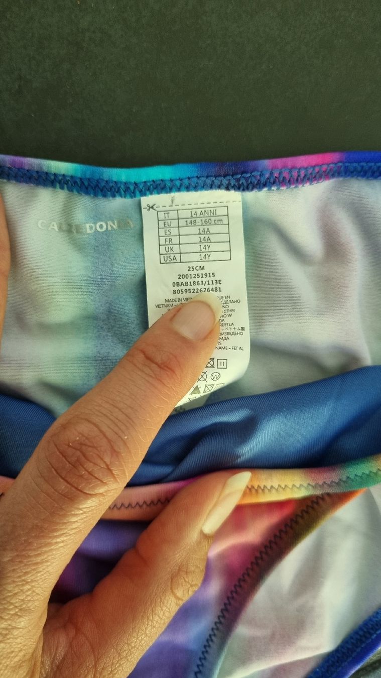 Calzedonia Costumi da bagno & Bikini: Bikini Mädchen 158 Calzedonia blau bunt  – Nuovo (secondo la descrizione) da Bad Zurzach venduto da Mfritzli 1
