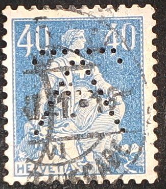 Tous les timbres: Perfin   80 – D'occasion à Opfikon par webstar30