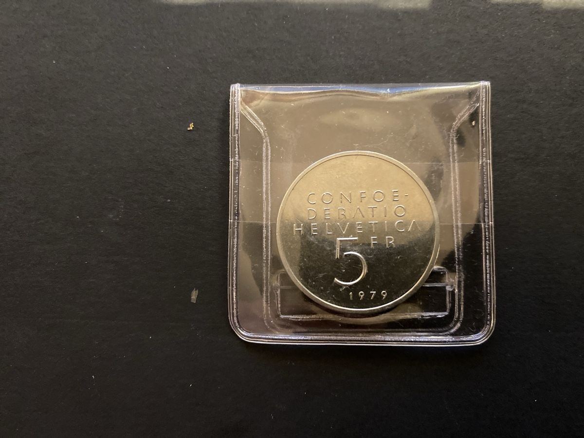 Tutti le monete: Monnaie Suisse 5Fr 1979 Albert Einstein Formel – Usato da Le Mouret venduto da DSMF99 2