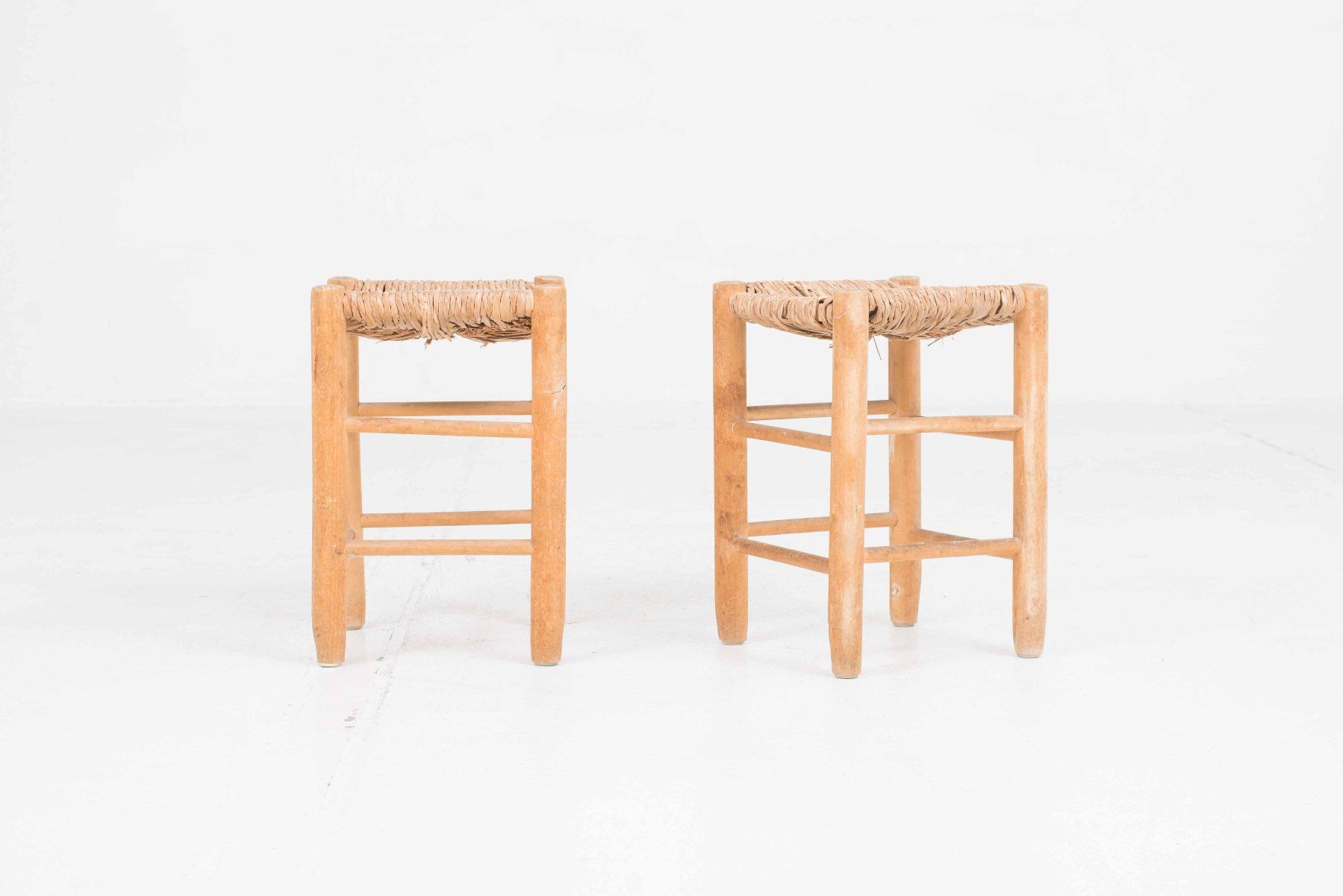 Sgabelli: Vintage Hocker mit Strohgeflecht – Usato da Zürich venduto da STUZH38 3