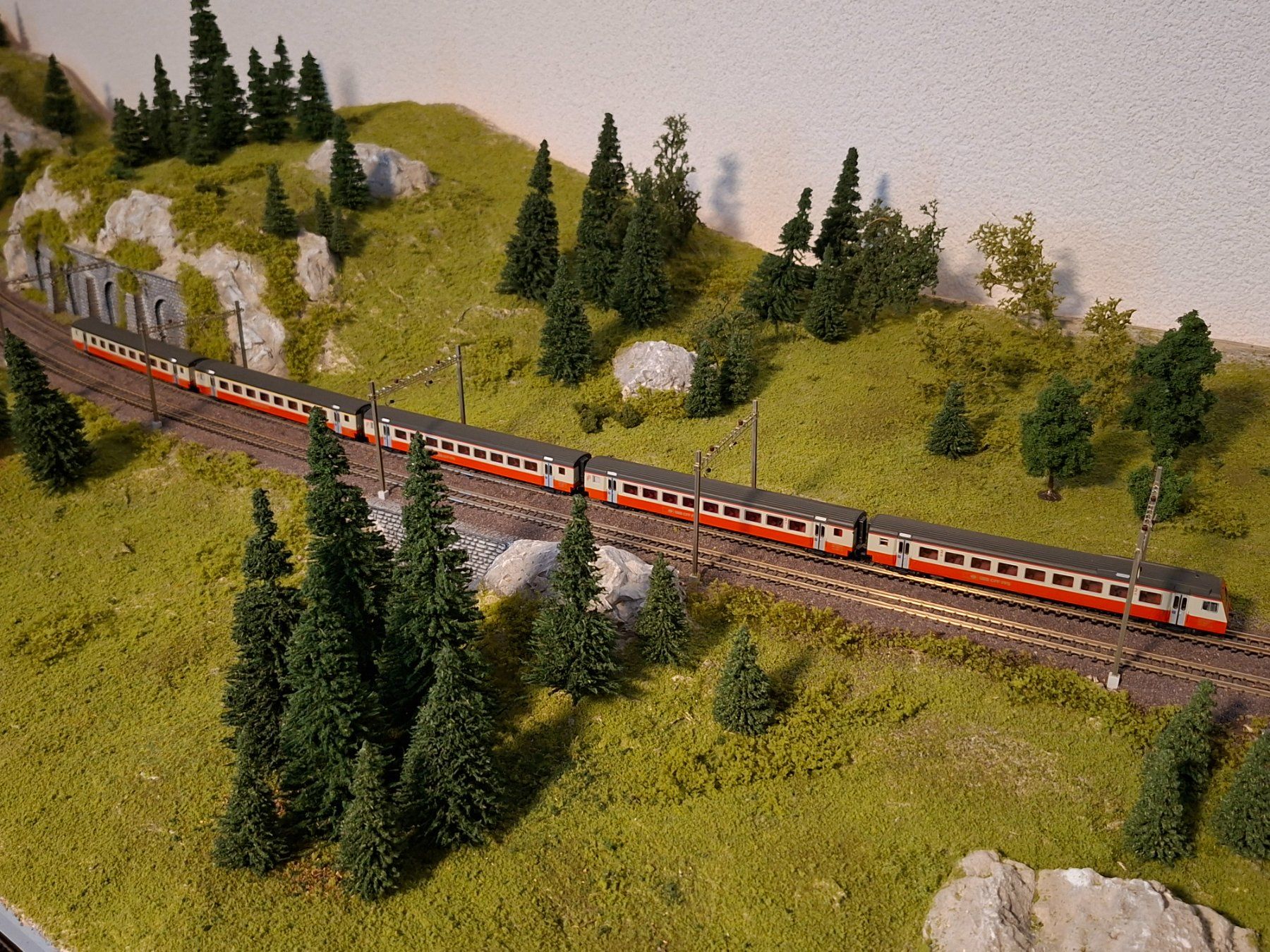 Trix Modellini di ferrovie: Minitrix Swissexpress – Nuovo (secondo la descrizione) da Liesberg Dorf venduto da Wispli3 3