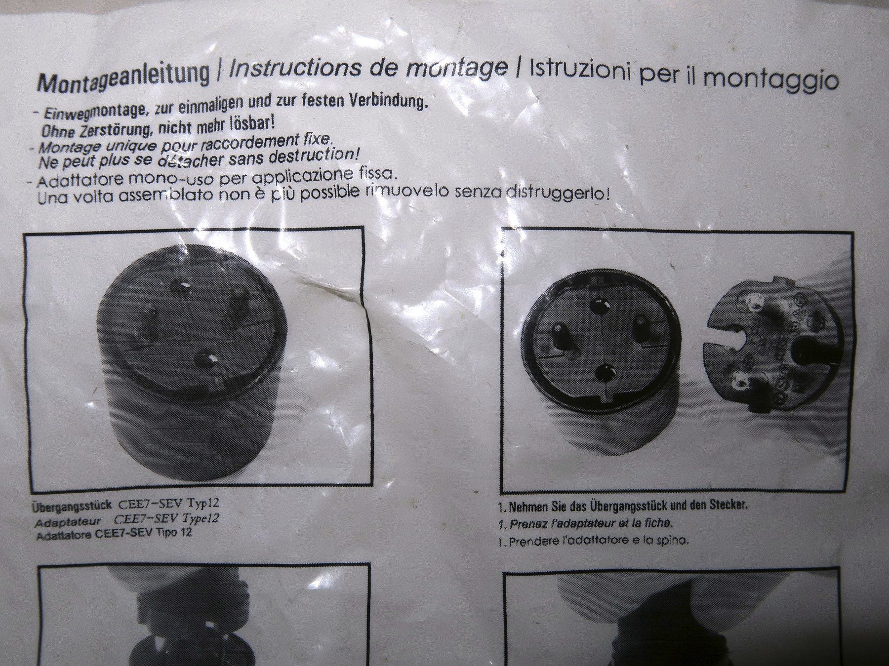 Unità & Adattatore: FIX Adapter Deutschland CEE7 | Schweiz T12, schwarz – Nuovo e nell'imballaggio originale da Hombrechtikon venduto da Bluecoral 2