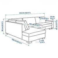 Ikea SÖRVALLEN, Ecksofa 4-sitzig