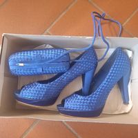 Marypaz blaues Set, Schuhe Gr.41, Tasche, Sommer, Top!
