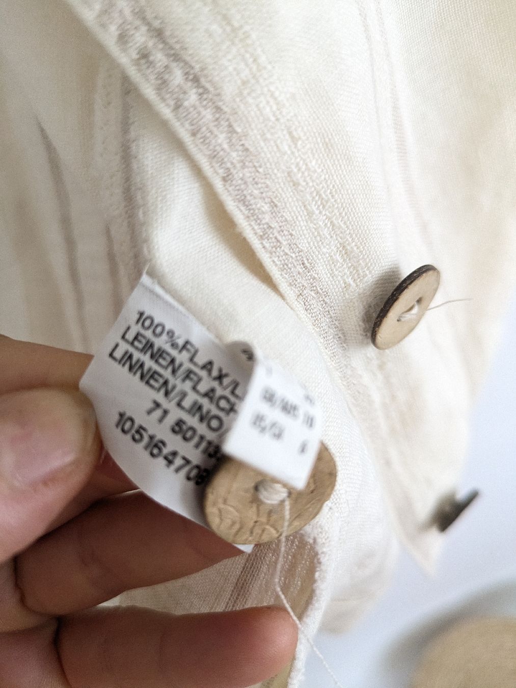 Giacche: Sommerlicher Leinenblazer, beige gestreift, Gr. 36 – Usato da Rorschach venduto da olg_5qq2 2