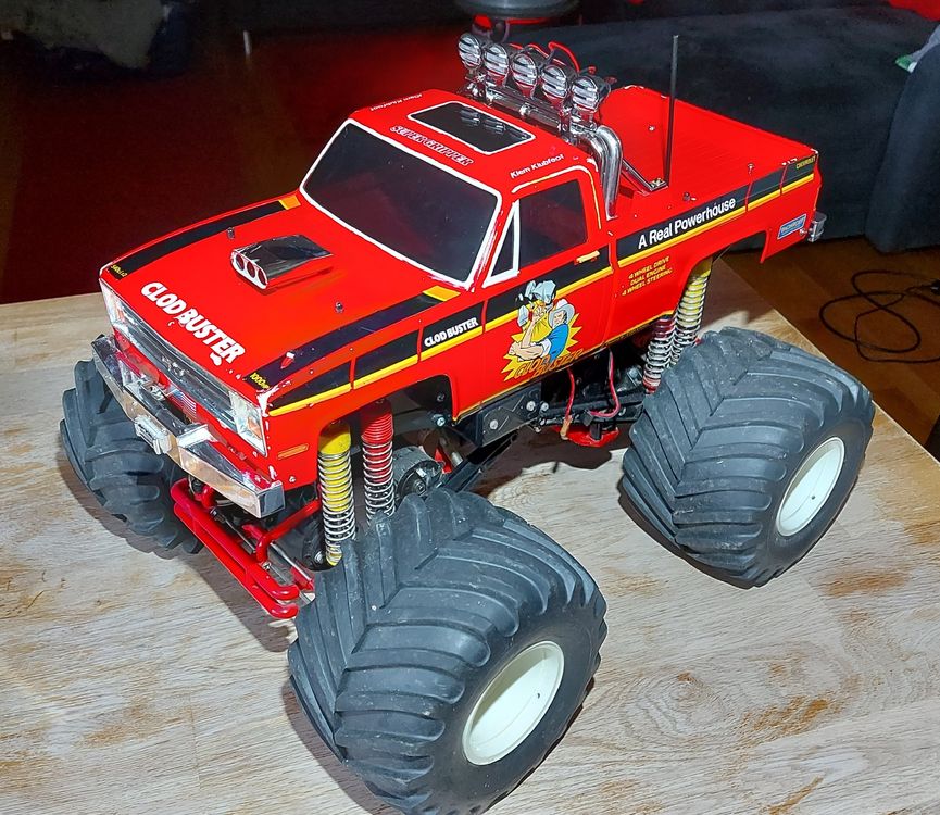 4 Roues Blanches Tamiya Clod Buster, Vintage 1987, état D'origine