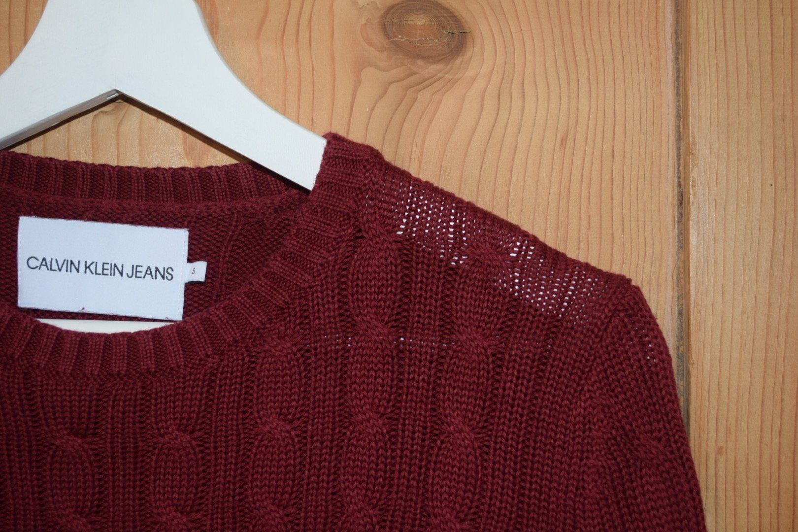 Calvin Klein Pullover & Sweatshirts: Calvin Klein Jeans Strickpullover Bordeaux Gr. S – Gebraucht aus St. Gallen von Lena_T 3