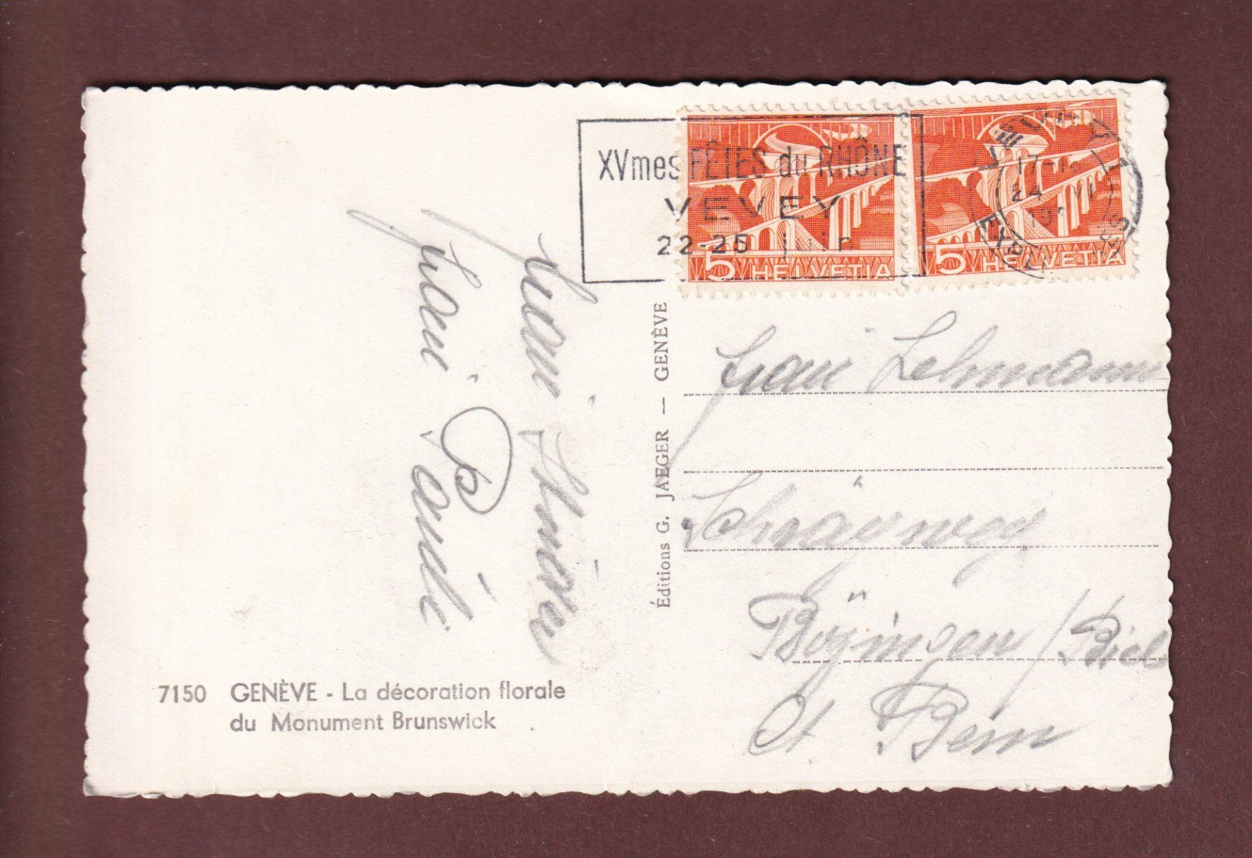 Cartes postales: GENEVE - Monument Brunswick – D'occasion à Pully par nicecards-shop 1