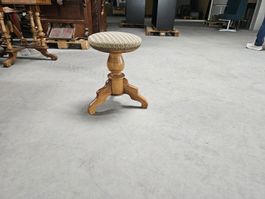 Holz Pianohocker/Hocker mit gepolsterter Sitzflaeche