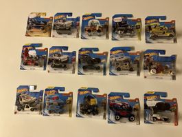 56x Diverse Hot Wheels ca. 2017-2021 Sammlung Lot Konvolut
