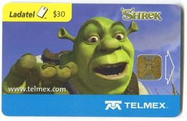 Telefonkarte "Shrek". Mexiko.