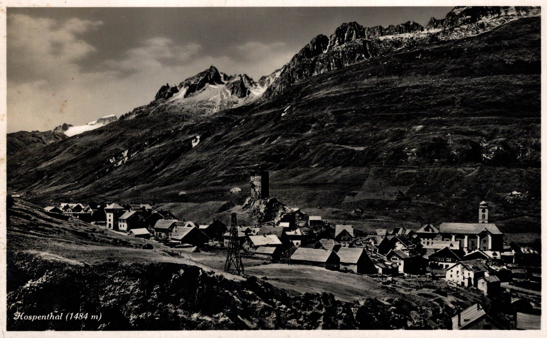Cartoline postali: Hospenthal (1484 m.) – Usato da Bronschhofen venduto da Astore