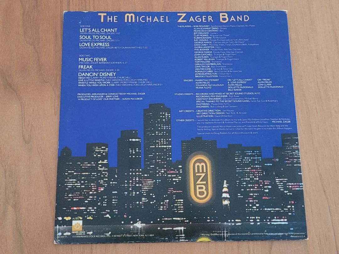 Dischi in vinile: LP  The Michael Zager Band – Usato da Martigny venduto da MZ-67 1