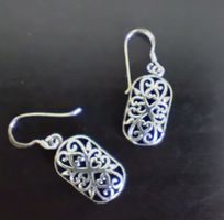 OHRRINGE SILBER 925 MIT SCHNÖRKEL DURCHBROCHEN