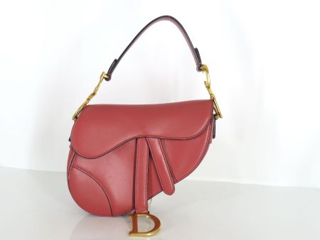 ❤️ CHRISTIAN DIOR MINI SADDLE BAG IN KIRSCHROT ❤️