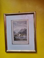 Alte Aquatinta, Frauenkloster Wurmsbach, Original Grafik
