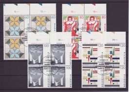 1993 Werke schweizer Frauen 4er-Block Ersttag mit Tabs