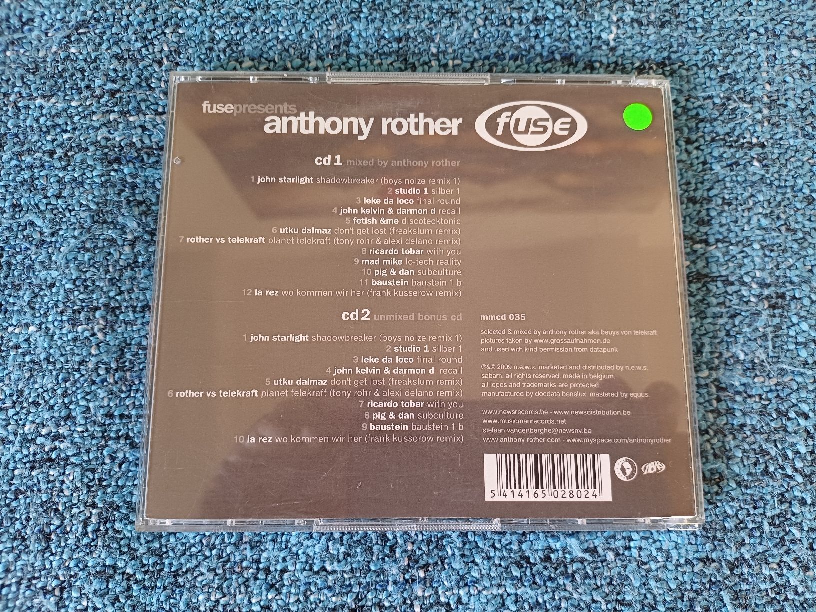 CD: Fuse presents Anthony Rother - CDx2 – Nuovo (secondo la descrizione) da Begnins venduto da Drastic-Sound 1