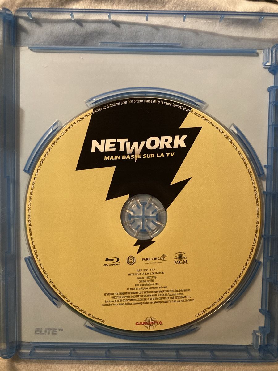 Tutti i DVDs: Network (1976) Sidney Lumet - Blu Ray – Nuovo (secondo la descrizione) da Prangins venduto da TeeGeeBee 2