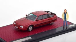 Citroën CX GTI Turbo II 1986 dunkelrot met. "mit Figur