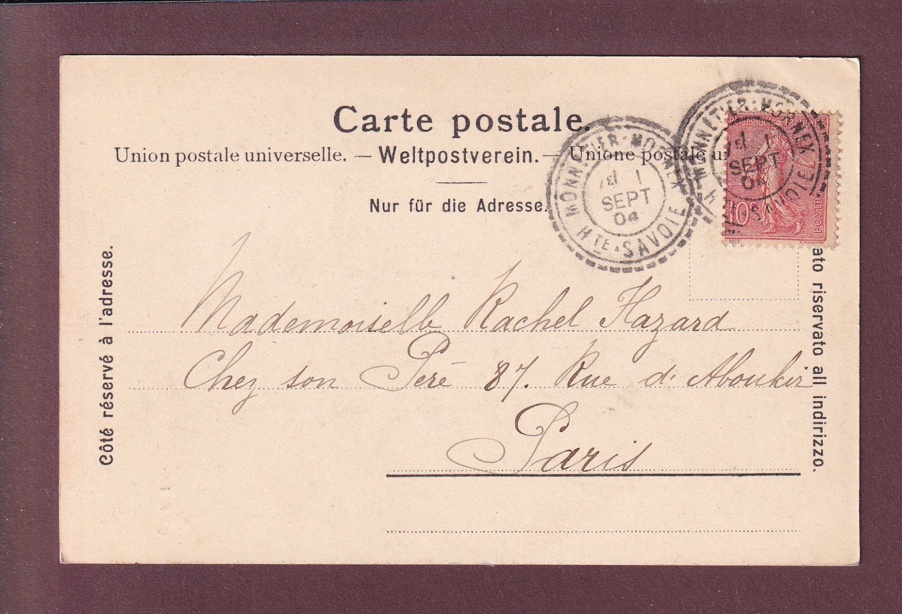 Cartes postales: GENEVE - La Poste - 1904 – D'occasion à Pully par nicecards 1