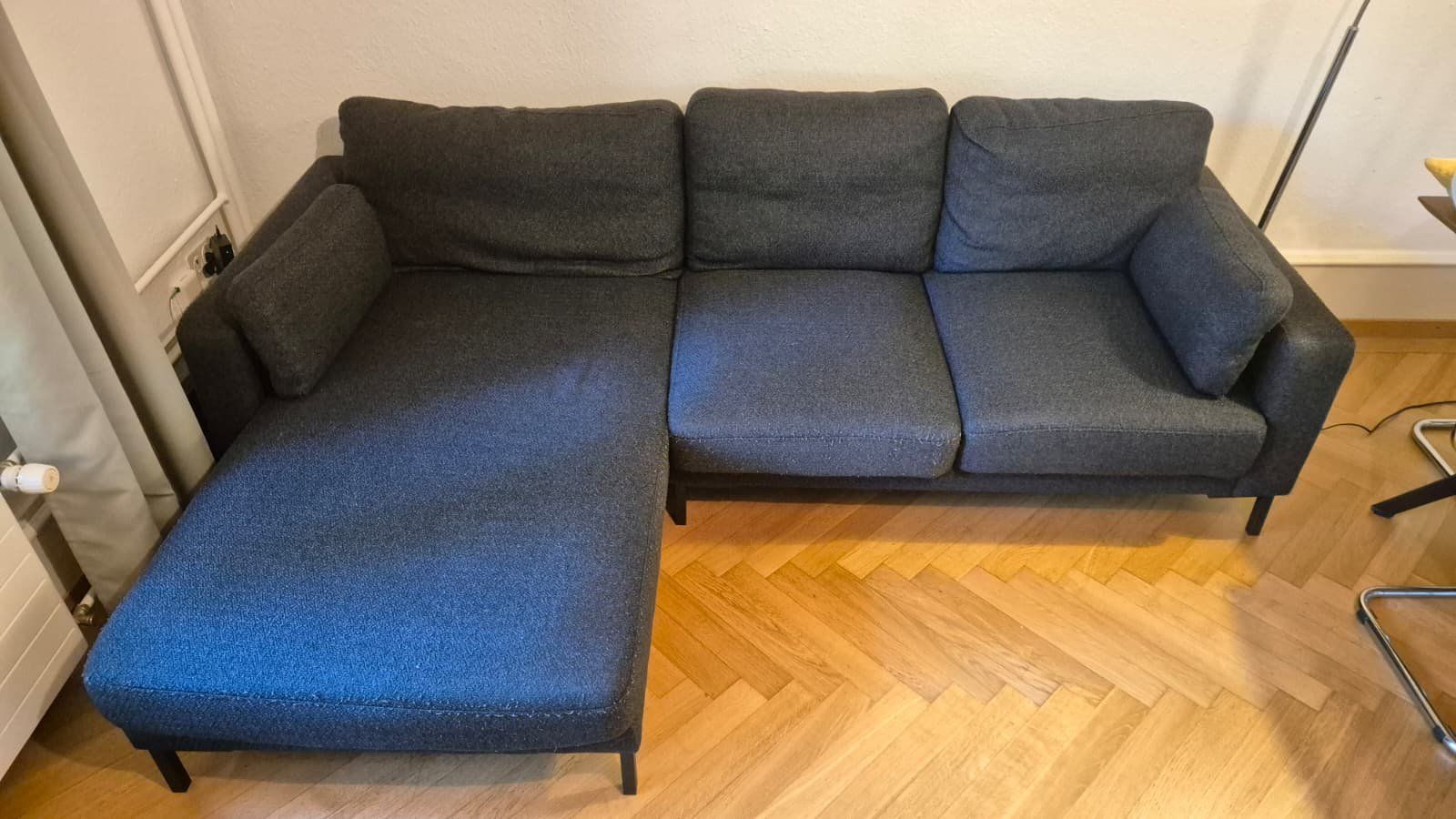 Divani: Ecksofa schwarz mit Récamiere von Micadoni – Usato da Bern venduto da taheln 3